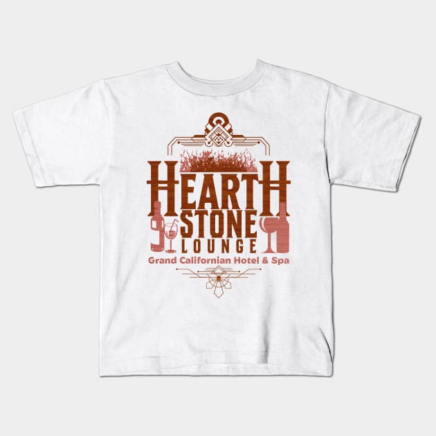 HearthStone Lounge Grand Califorian Hotel & Spa Anaheim CA. Kids T-Shirt by Joaddo